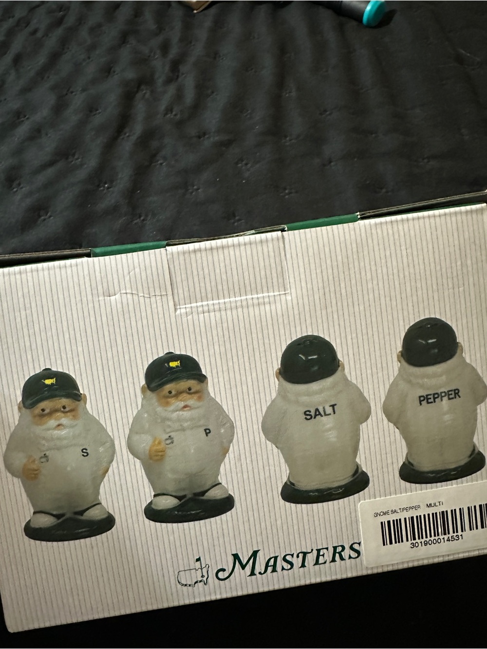 2026 US Masters Gnome Salt & Pepper Shakers New in Box - Picture 2 of 3